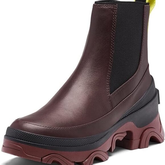 New SOREL Women's Brex Chelsea Waterproof Boot Size 5.5 Cinder Leather NO BOX - Picture 3 of 9